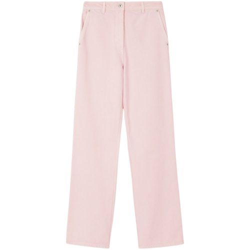 Розовые джинсы свободного кроя