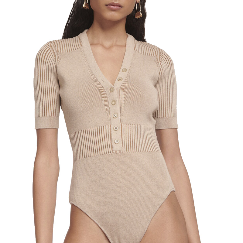 Бежевое боди-поло Le Body Yauco