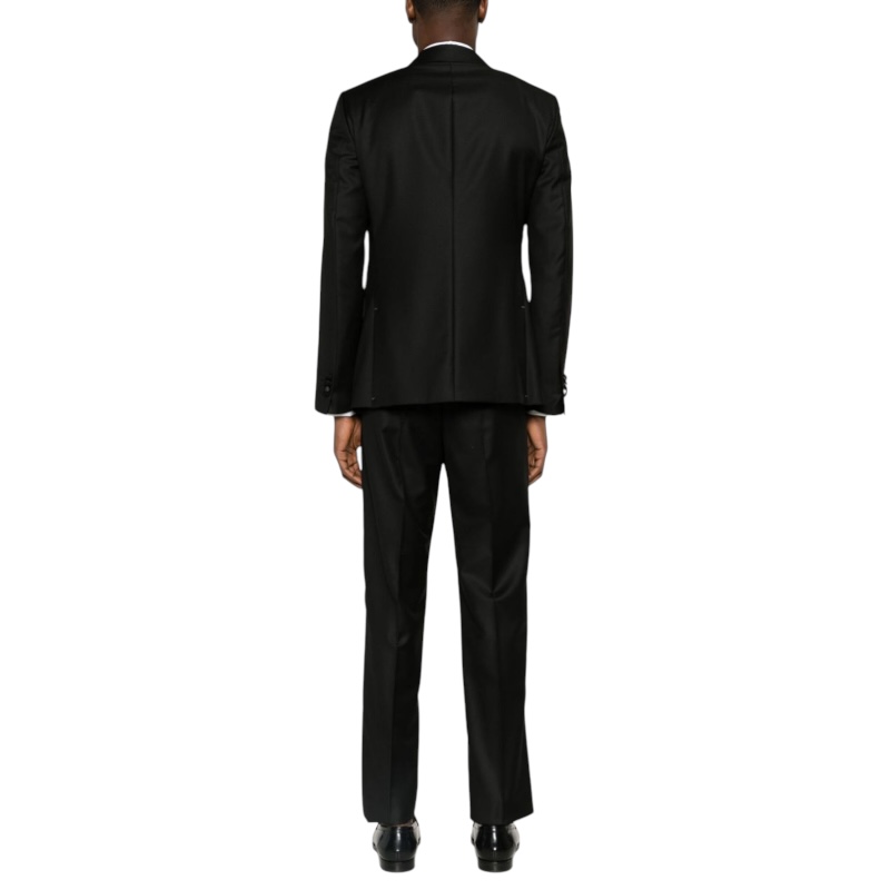 Однобортный шерстяной смокинг