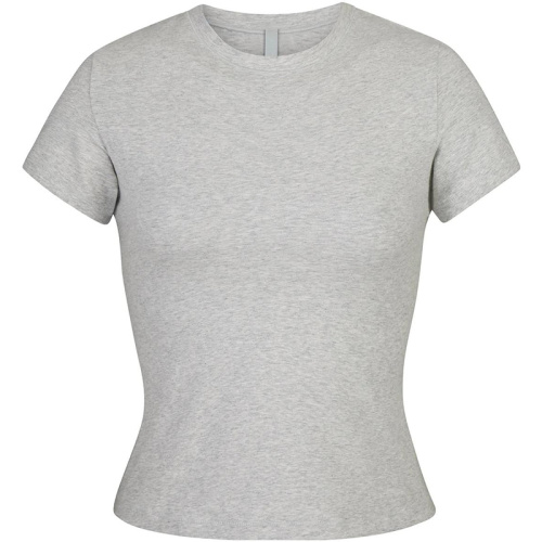 Хлопковая футболка COTTON JERSEY T-SHIRT LIGHT HEATHER GREY
