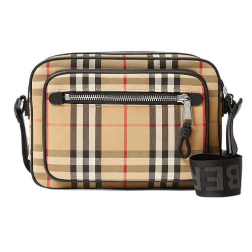 Сумка-мессенджер через плечо в клетку