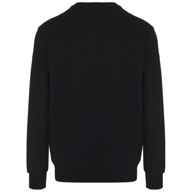 Хлопковая чёрная толстовка с принтом стрекозы