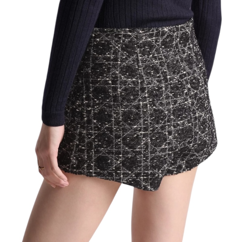 Твидовые шорты с узором «макроканнаж»